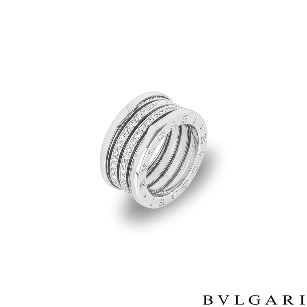 Bvlgari White Gold Diamond B.Zero1 Ring
